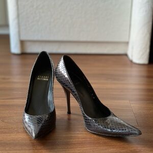 Stuart Weitzman Stiletto Pointed Toe Vamp Pumps Heels